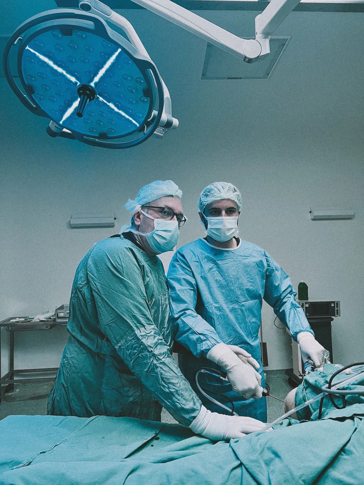 Medical team in a clinical setting